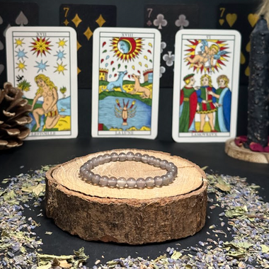 Bracelet Agate Grise - Calme