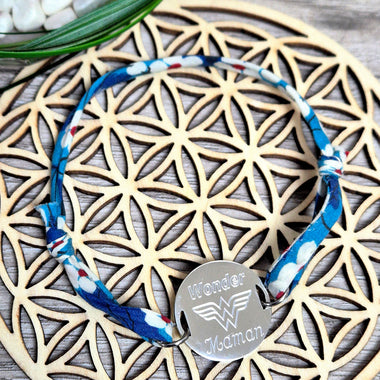 Bracelet Liberty Ajustable Wonder Maman Personnalisé