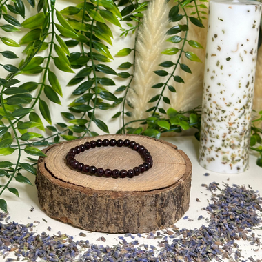 Bracelet Grenat Rouge - Force