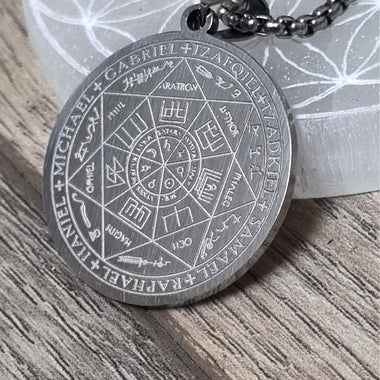 Pendentif Sceau des 7 Archanges Géométrie Sacrée