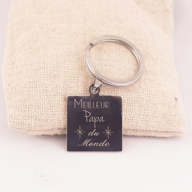 Porte-Clés Meilleur Maître Gravé Personnalisé Acier