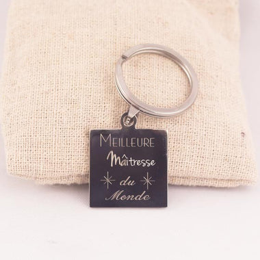 Porte-Clés Meilleure Maîtresse Gravé Personnalisé Acier