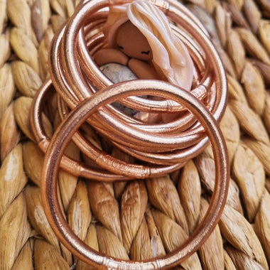 Jonc Bouddhiste Champagne Mantra & Médaille Gravée Qualité Supérieure