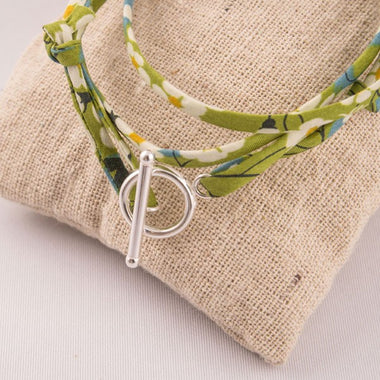 Bracelet Liberty Ajustable Petite Medaille Argent Ronde Gravée