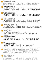 Jonc Acier Personnage Initiale Gravée Personnalisée & Pompon